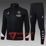 Completo Tuta da Calcio con Giacca PSG Bambini Nero/Rosa 2025/2026