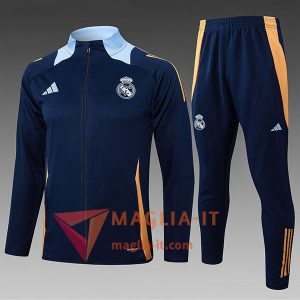 Completo Tuta da Calcio con Giacca Real Madrid Bambini Blu Reale 2025/2026