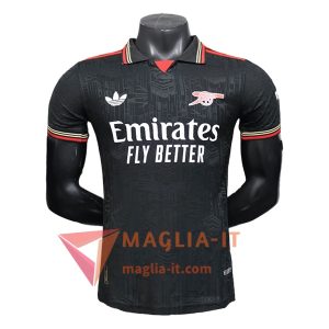 Economico Maglietta Polo Arsenal Nero 2025/2026