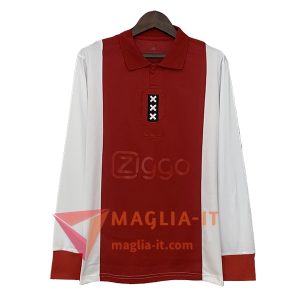 Maglia Calcio Ajax Commemorative Edition Manica Lunga Rosso/Bianco 2025/2026