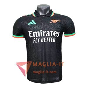 Maglia Polo Manica Corta Arsenal Nero 2025/2026