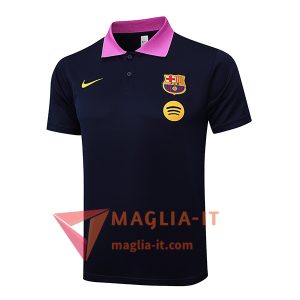 Maglia Polo Manica Corta FC Barcellona Blu Navy 2025/2026