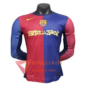 Maglie Calcio FC Barcellona Travis Scott Manica Lunga Prima 2024/2025