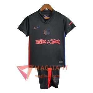 Maglietta Calcio Barcellona Bambino x Travis Scott Seconda 2024/2025