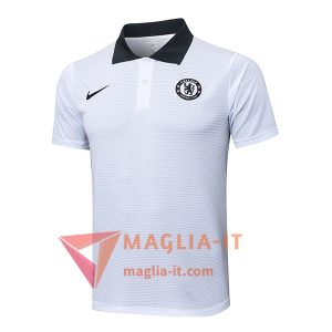 Maglietta Polo FC Chelsea Bianco/Nero 2025/2026