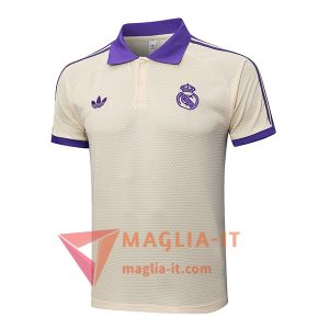 Maglietta Polo Real Madrid Beige/viola 2025/2026