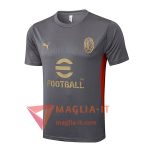 Magliette da Allenamento AC Milan Grigio/Nero 2025/2026
