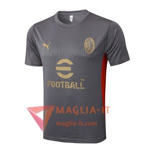 Magliette da Allenamento AC Milan Grigio/Nero 2025/2026