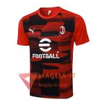 Magliette da Allenamento AC Milan Rosso/Nero 2025/2026