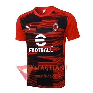 Magliette da Allenamento AC Milan Rosso/Nero 2025/2026