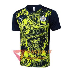 Magliette da Allenamento Manchester City Nero/Verde 2025/2026