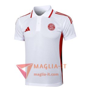 Nuova Maglia Polo Bayern Monaco Bianco/Rosso 2025/2026