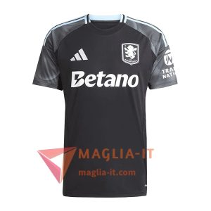 Nuova Maglie Calcio Aston Villa Seconda Nero 2025/2026