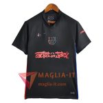 Nuova Maglie Calcio FC Barcellona x Travis Scott Seconda Nero 2024/2025