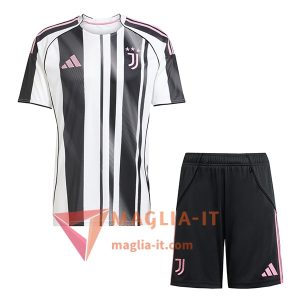 Nuova Maglie Calcio Juventus Bambino Prima 2025/2026