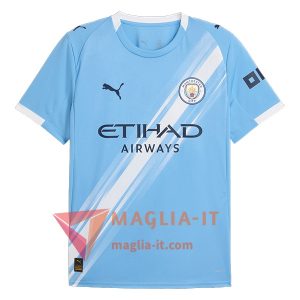 Nuova Maglie Calcio Manchester City Prima Azzurro 2025/2026