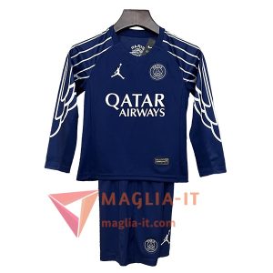Nuova Maglie Calcio PSG Bambino Manica Lunga Quarto 2024/2025