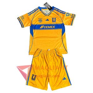 Nuova Maglietta Calcio Tigres UANL Bambino Prima 2025/2026