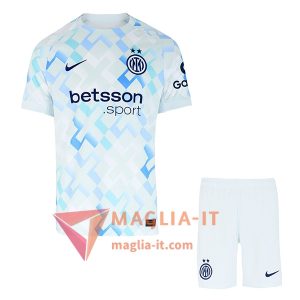 Nuovo Maglia Calcio Inter Milan Bambino Seconda 2025/2026