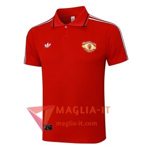 Nuovo Maglia Polo Manchester United Rosso 2025/2026