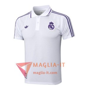 Nuovo Maglia Polo Real Madrid Bianco/viola 2025/2026