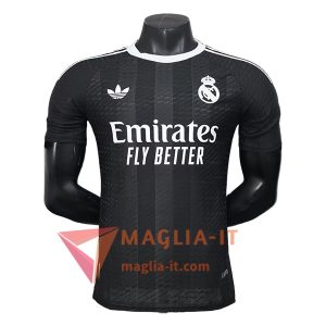 Nuovo Maglietta Calcio Real Madrid Portiere Nero 2025/2026