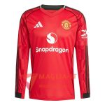 Nuovo Mgliette Da Calcio Manchester United Manica Lunga Prima 2025/2026