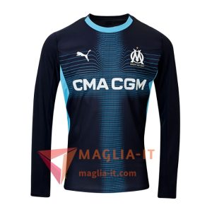 Nuovo Mgliette Da Calcio Marsiglia OM Manica Lunga Seconda 2025/2026