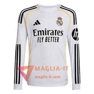 Nuovo Mgliette Da Calcio Real Madrid Manica Lunga Prima 2025/2026