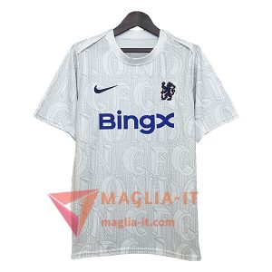 T-shirt da Allenamento FC Chelsea Bianco/Grigio 2025/2026