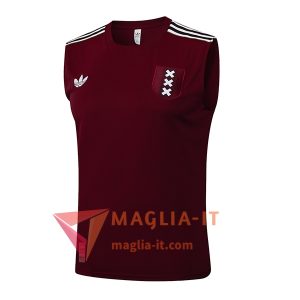 Canottiera da Allenamento Ajax Marrone/Bianco 2025/2026