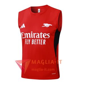 Canottiera da Allenamento Arsenal Rosso/Bianco/Nero 2025/2026