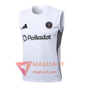 Canottiera da Allenamento Inter Miami CF Bianco/Nero 2025/2026