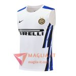 Canottiera da Allenamento Inter Milan Bianco/Nero/Blu 2025/2026