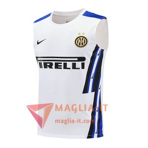 Canottiera da Allenamento Inter Milan Bianco/Nero/Blu 2025/2026