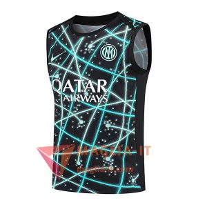 Canottiera da Allenamento Inter Milan Nero/Blu 2025/2026