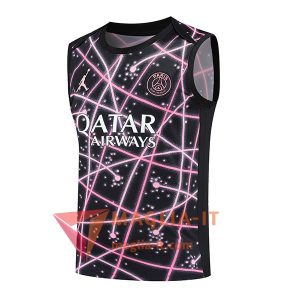 Canottiera da Allenamento PSG Nero/Rosa 2025/26