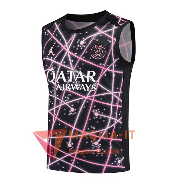 Canottiera da Allenamento PSG Nero/Rosa 2025/26