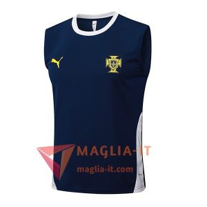 Canottiera da Allenamento Portogallo Blu/Bianco 2025/2026