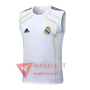 Canottiera da Allenamento Real Madrid Bianco/Verde 2025/2026