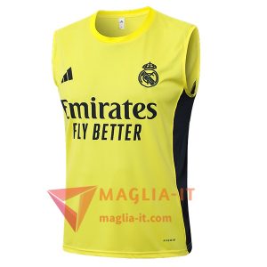 Canottiera da Allenamento Real Madrid Giallo/Nero 2025/2026