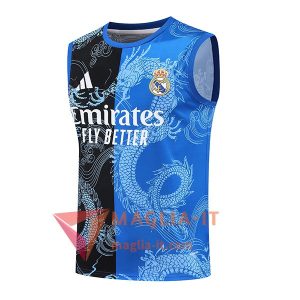 Canottiera da Allenamento Real Madrid Nero/Blu 2025/2026