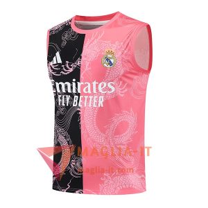 Canottiera da Allenamento Real Madrid Nero/Rosa 2025/2026