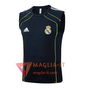 Canottiera da Allenamento Real Madrid Nero/Verde 2025/2026