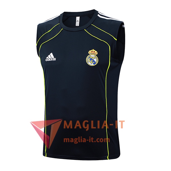 Canottiera da Allenamento Real Madrid Nero/Verde 2025/2026