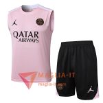 Completo Canottiera da Allenamento PSG Rosa/Bianco 2025/2026