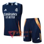 Completo Canottiera da Allenamento Real Madrid Blu Reale 2025/2026
