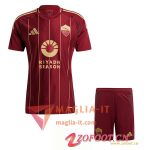 Completo Maglia AS Roma Prima + Pantaloncini 2024/25