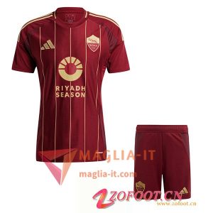 Completo Maglia AS Roma Prima + Pantaloncini 2024/25