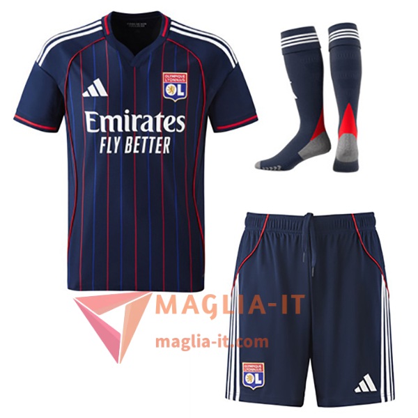 Completo Maglia Lyon Seconda (Pantaloncini + Calzini) 2025/2026